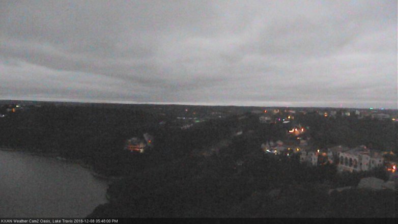 Lake Travis webcam, December 8, 2018 4:50 PM CT