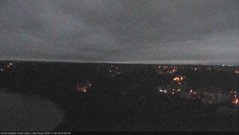 Lake Travis webcam, December 8, 2018 4:55 PM CT