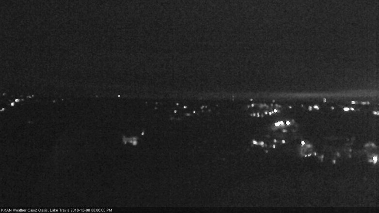 Lake Travis webcam, December 8, 2018 5:10 PM CT