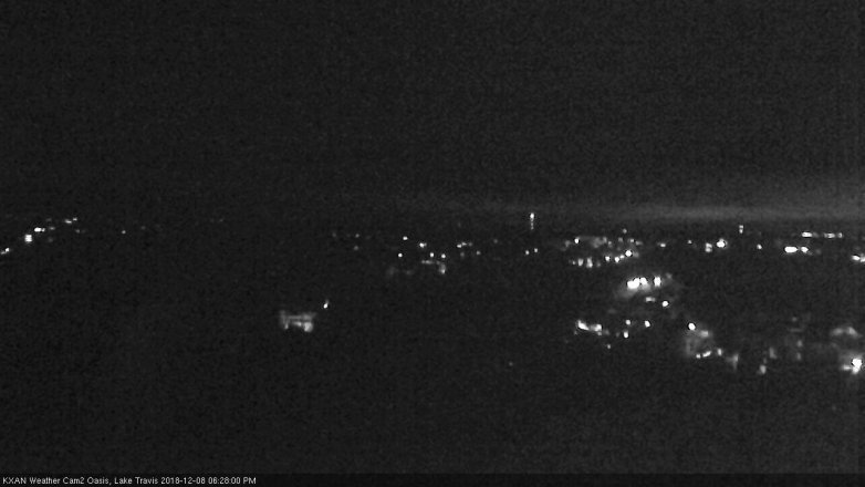Lake Travis webcam, December 8, 2018 5:30 PM CT
