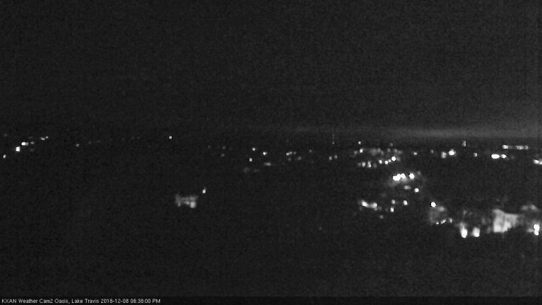 Lake Travis webcam, December 8, 2018 5:40 PM CT