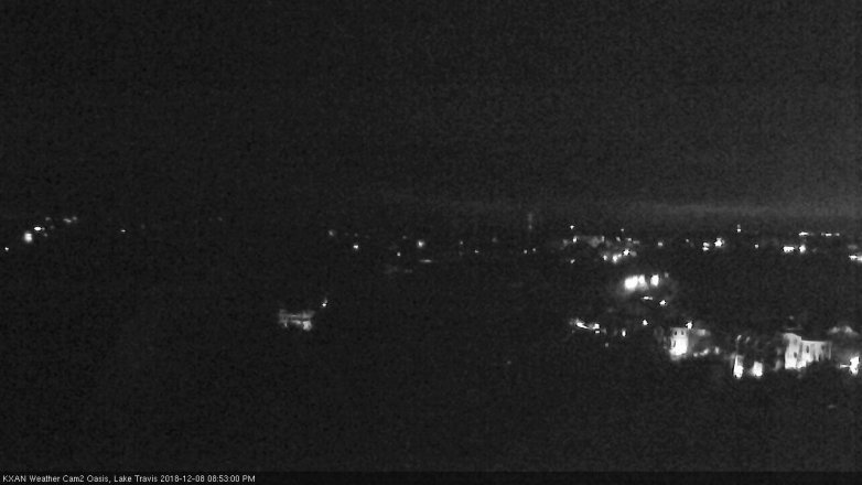 Lake Travis webcam, December 8, 2018 7:55 PM CT