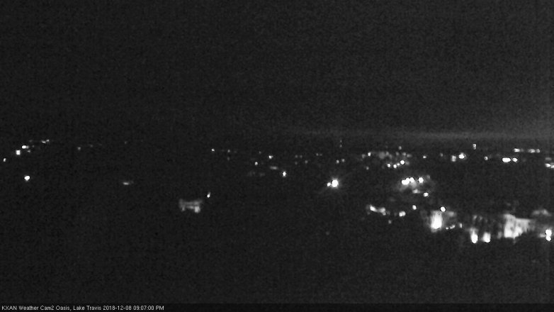 Lake Travis webcam, December 8, 2018 8:10 PM CT