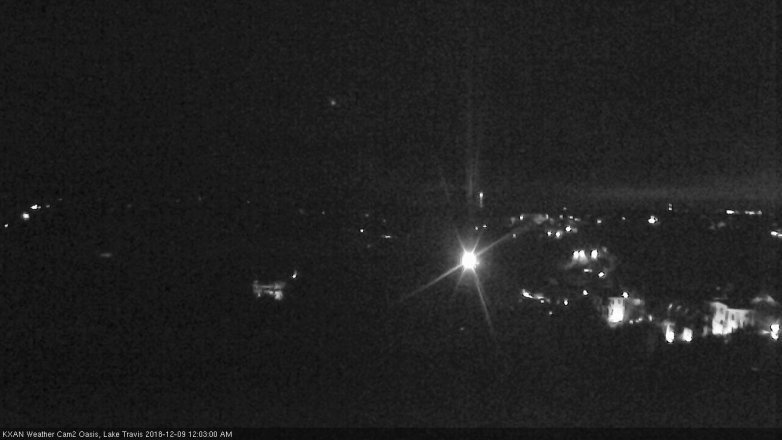 Lake Travis webcam, December 8, 2018 11:05 PM CT