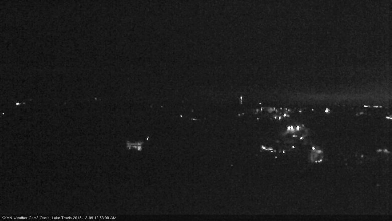 Lake Travis webcam, December 8, 2018 11:55 PM CT