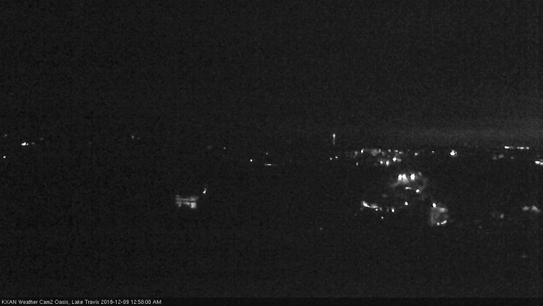Lake Travis webcam, December 8, 2018 12:00 AM CT