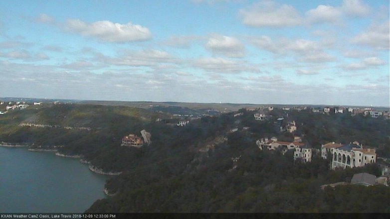 Lake Travis webcam, December 9, 2018 11:35 AM CT