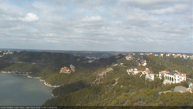 Lake Travis webcam, December 9, 2018 11:50 AM CT