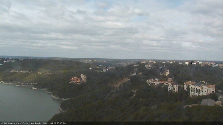 Lake Travis webcam, December 9, 2018 11:55 AM CT