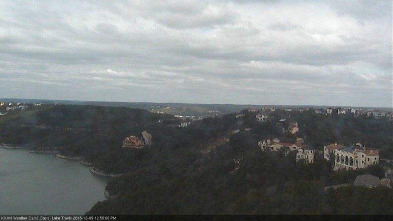 Lake Travis webcam, December 9, 2018 12:00 PM CT