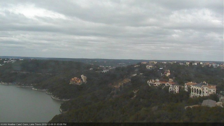 Lake Travis webcam, December 9, 2018 12:05 PM CT