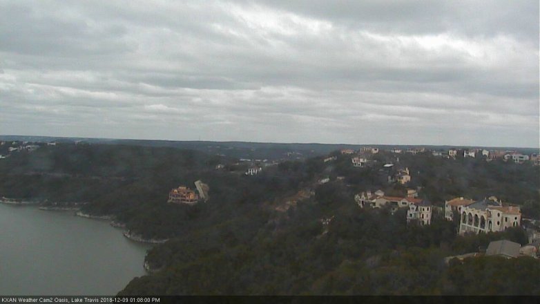 Lake Travis webcam, December 9, 2018 12:10 PM CT