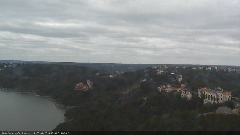 Lake Travis webcam, December 9, 2018 12:15 PM CT