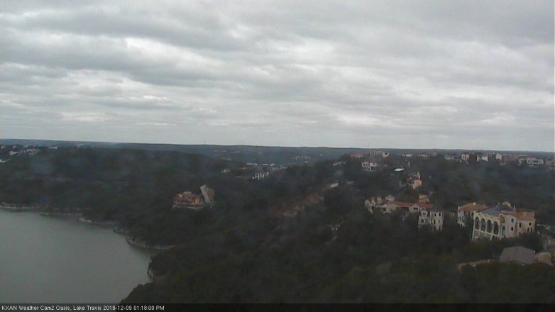 Lake Travis webcam, December 9, 2018 12:20 PM CT