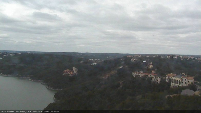 Lake Travis webcam, December 9, 2018 12:30 PM CT