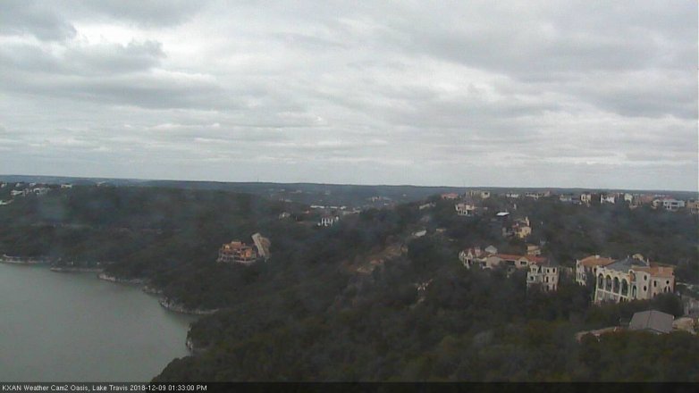 Lake Travis webcam, December 9, 2018 12:35 PM CT