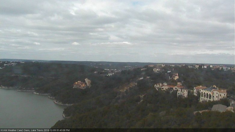 Lake Travis webcam, December 9, 2018 12:45 PM CT