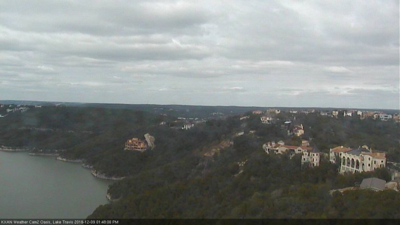 Lake Travis webcam, December 9, 2018 12:50 PM CT