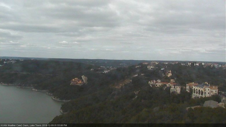 Lake Travis webcam, December 9, 2018 12:55 PM CT