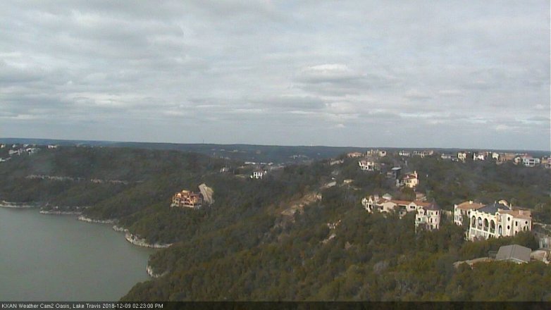 Lake Travis webcam, December 9, 2018 1:25 PM CT