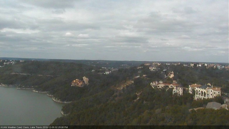 Lake Travis webcam, December 9, 2018 1:30 PM CT