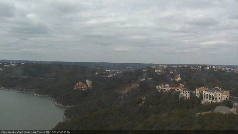Lake Travis webcam, December 9, 2018 1:50 PM CT