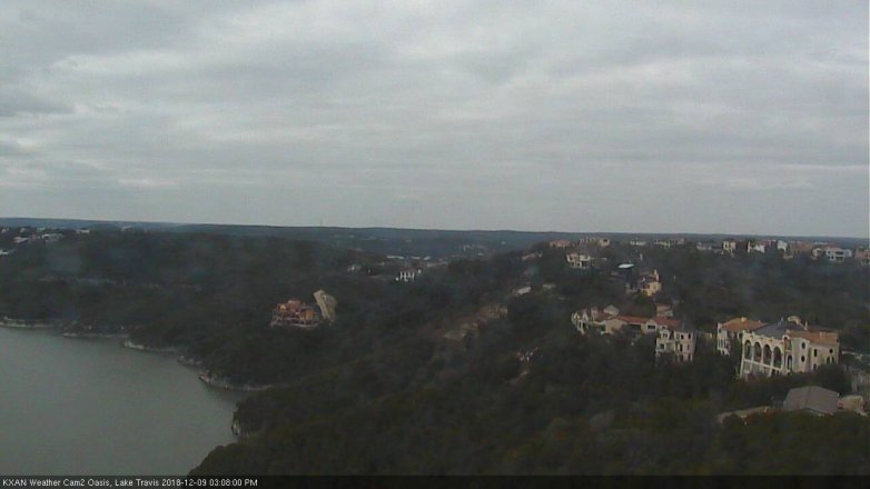 Lake Travis webcam, December 9, 2018 2:10 PM CT