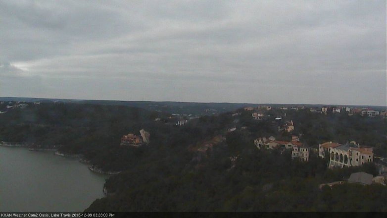 Lake Travis webcam, December 9, 2018 2:25 PM CT
