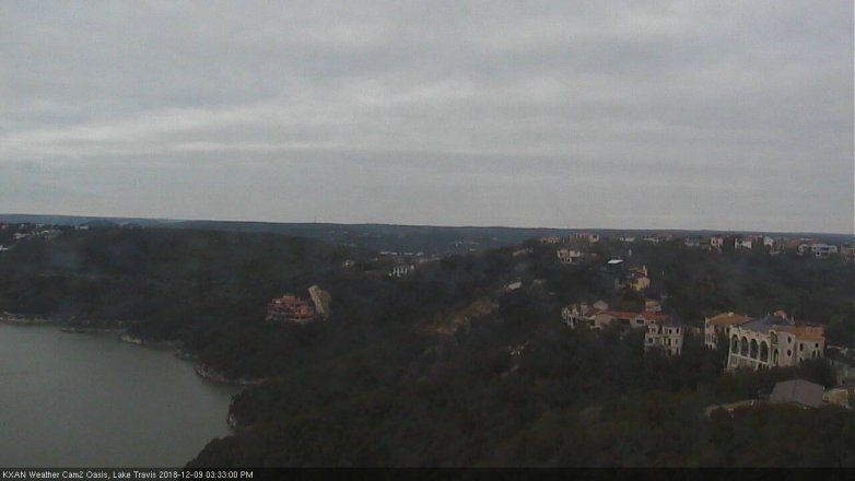 Lake Travis webcam, December 9, 2018 2:35 PM CT