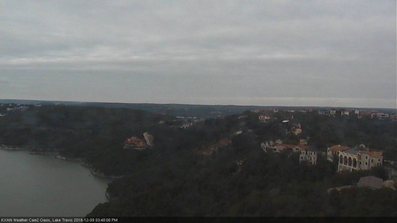 Lake Travis webcam, December 9, 2018 2:50 PM CT