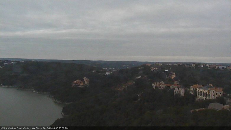 Lake Travis webcam, December 9, 2018 2:55 PM CT