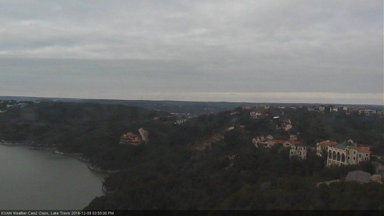 Lake Travis webcam, December 9, 2018 3:00 PM CT