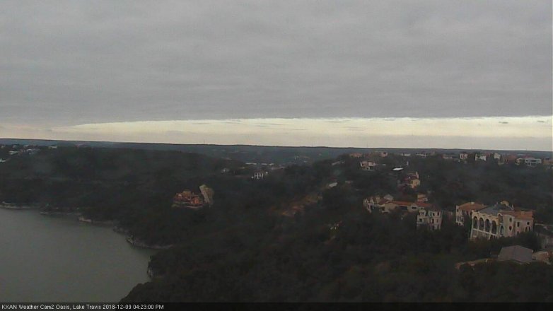Lake Travis webcam, December 9, 2018 3:25 PM CT