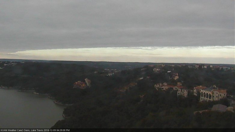 Lake Travis webcam, December 9, 2018 3:30 PM CT