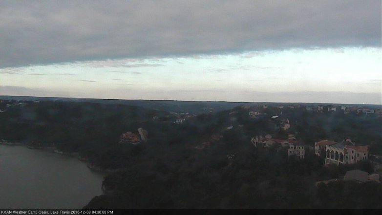 Lake Travis webcam, December 9, 2018 3:40 PM CT