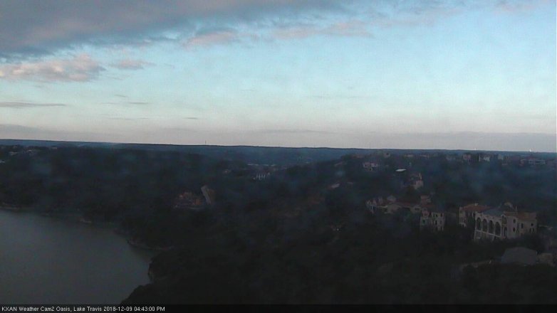 Lake Travis webcam, December 9, 2018 3:45 PM CT