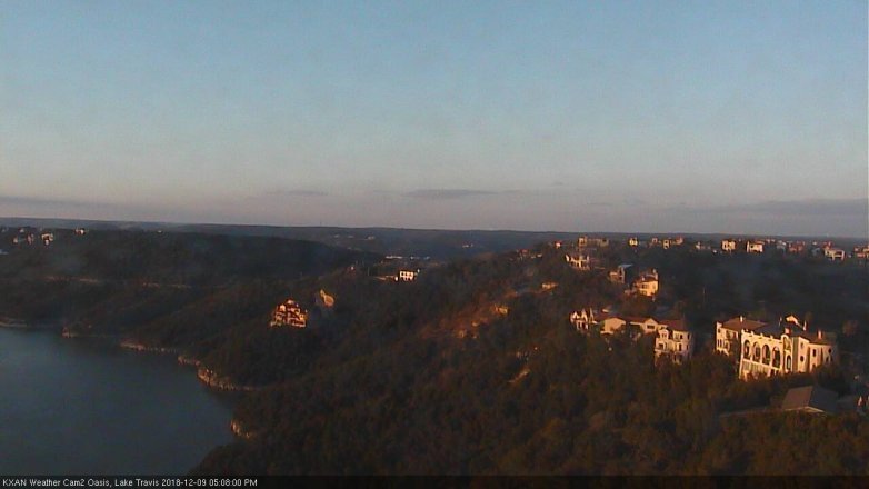 Lake Travis webcam, December 9, 2018 4:10 PM CT