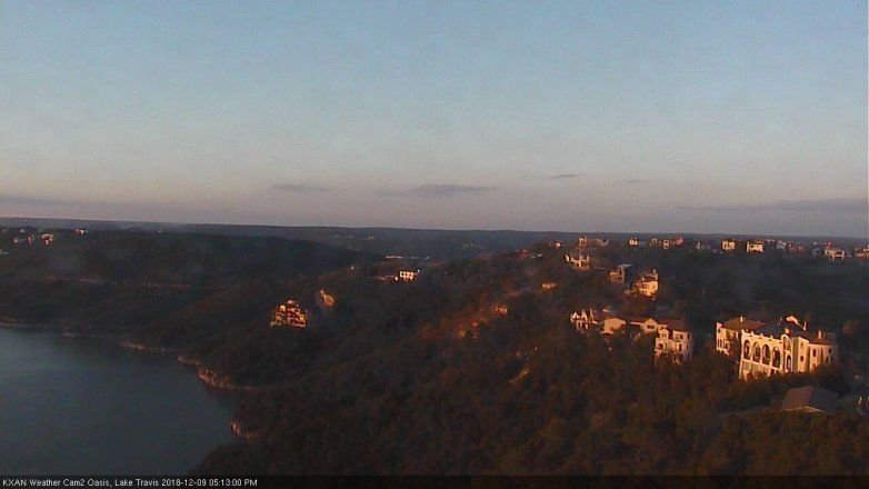 Lake Travis webcam, December 9, 2018 4:15 PM CT