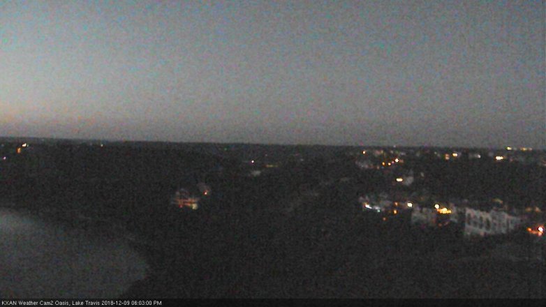 Lake Travis webcam, December 9, 2018 5:05 PM CT