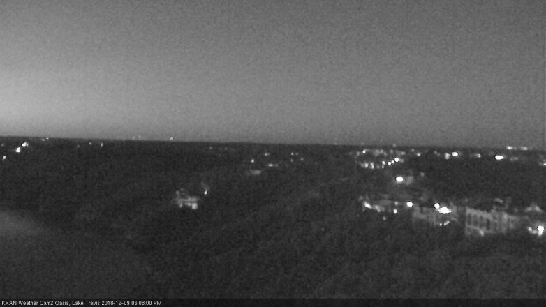 Lake Travis webcam, December 9, 2018 5:10 PM CT