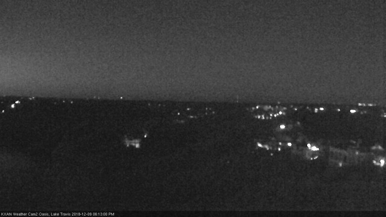 Lake Travis webcam, December 9, 2018 5:15 PM CT