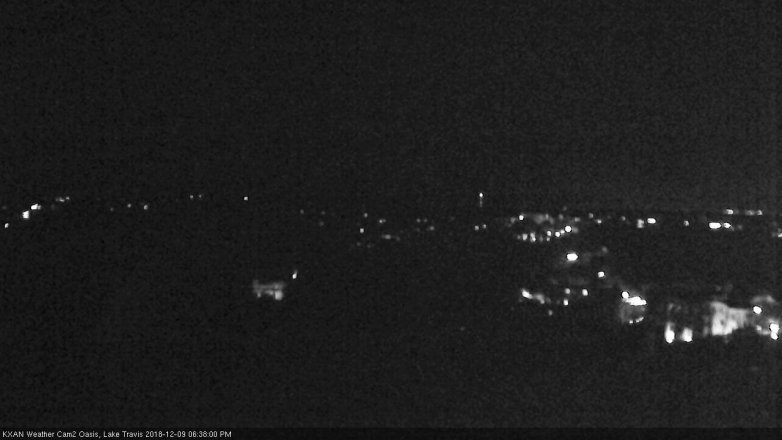Lake Travis webcam, December 9, 2018 5:40 PM CT