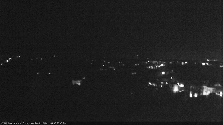 Lake Travis webcam, December 9, 2018 5:55 PM CT