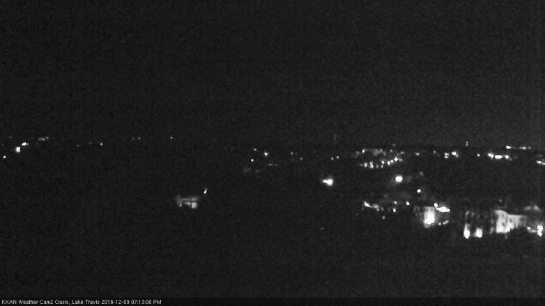 Lake Travis webcam, December 9, 2018 6:15 PM CT