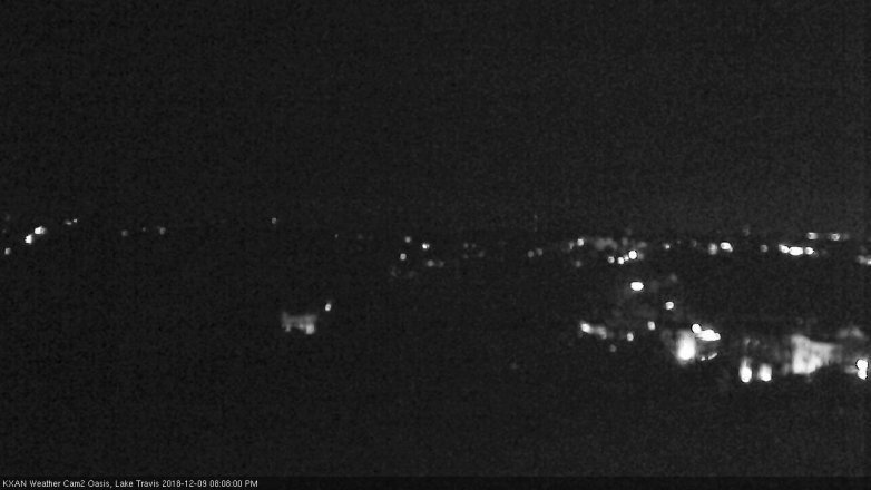 Lake Travis webcam, December 9, 2018 7:10 PM CT