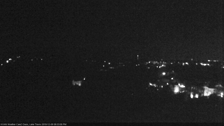 Lake Travis webcam, December 9, 2018 7:35 PM CT