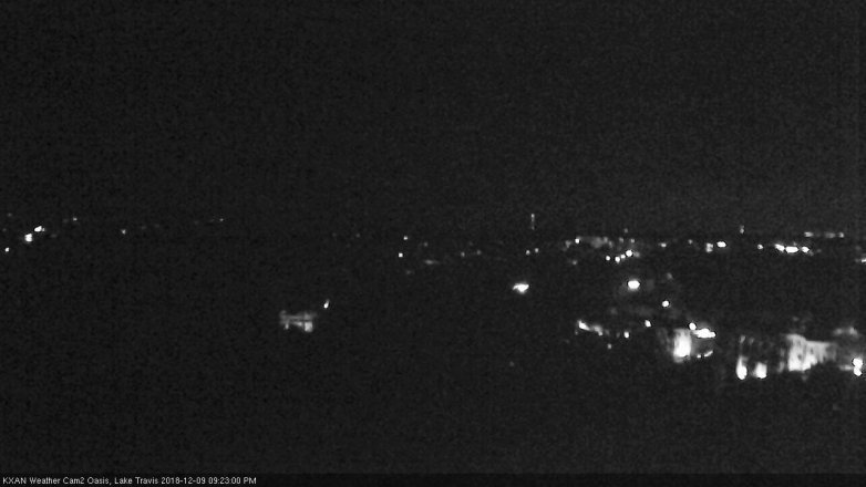 Lake Travis webcam, December 9, 2018 8:25 PM CT