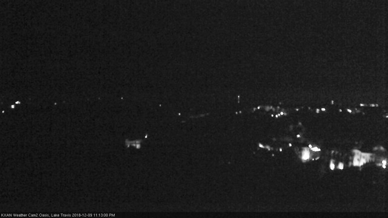 Lake Travis webcam, December 9, 2018 10:15 PM CT