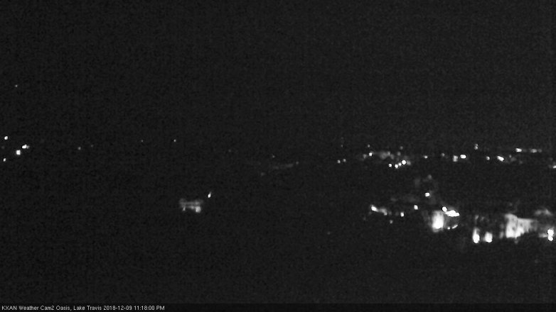 Lake Travis webcam, December 9, 2018 10:20 PM CT
