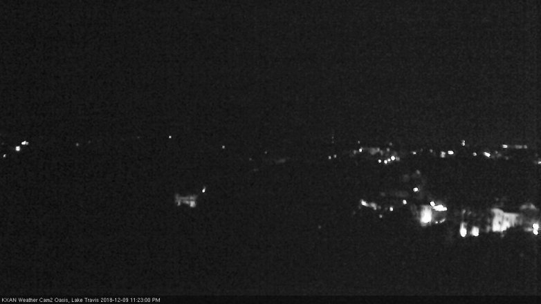 Lake Travis webcam, December 9, 2018 10:25 PM CT